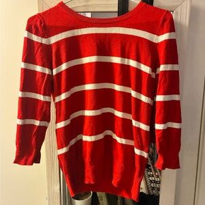 Vibrant Striped Women's Crew Neck Sweater